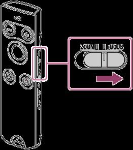 Regolazione della messa a fuoco della fotocamera Usare il connesso alla fotocamera con la funzione Bluetooth per regolare la messa a fuoco della fotocamera.