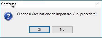 Se sono disponibili vaccinazioni, viene richiesta la