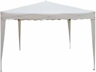 GAZEBO E OMBRELLONI Gazebo Iseo 3x3 m struttura in acciaio Ø tubo 24/18/18 mm copertura in polietilene 100 g/mq con