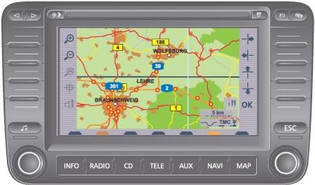 telefono (vivavoce) - GALA - Traffic Information Memory (TIM) - adeguamento suono specifico per il veicolo - autodiagnosi incl.