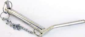 BENT HANDLE HITCH PIN WITH LINCH PIN & CHAIN PER PER ATTACCO CON BRACCIO C/CATENA A B C 50091119135 19 12 135 50091119175