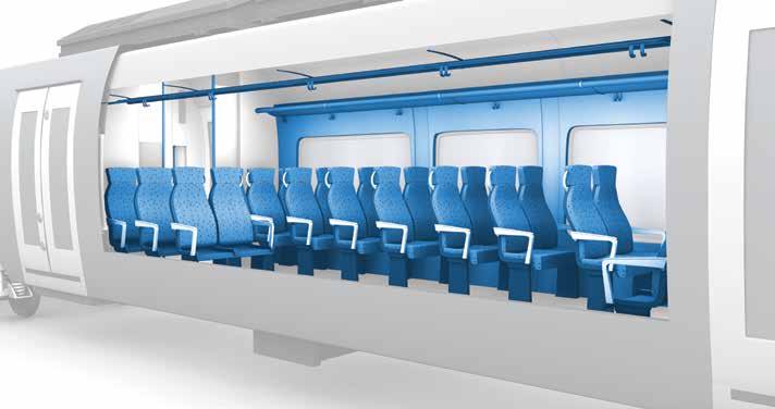 FUNZIONALITÀ E DESIGN Interni All interno del treno devono essere garantiti il comfort e la sicurezza dei passeggeri.
