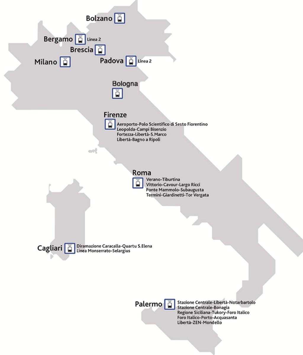 L Italia è molto indietro rispetto ai principali paesi europei: servirebbe la realizzazione nelle principali città di almeno 25
