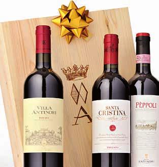 Cassetta legno 3 bottiglie Antinori Toscana IGT