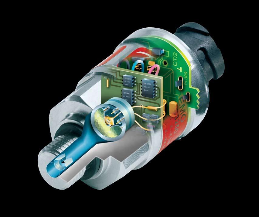 Il trasmettitore perfetto realizzato con il know-how di esperti Una trasmettitore di pressione tipico possiede tre elementi funzionali generali: L'elettronica L'elemento sensibile L'imballaggio La