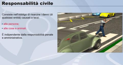 La responsabilità civile grava (è): sul conducente; sul proprietario del veicolo in solido.