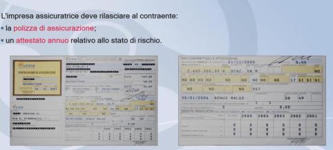 L'impresa assicuratrice deve rilasciare al contraente: un contrassegno da esporre sul parabrezza dell'autoveicolo; il certificato di assicurazione da tenere sempre a bordo del veicolo e da esibire a