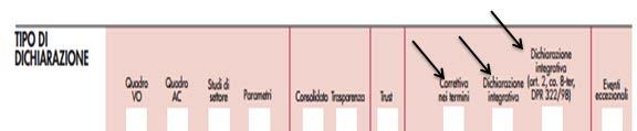 presentazione (sia di quella a favore sia di quella a sfavore), nel caso di presentazione di una Dichiarazione Integrativa, non occorre più segnalare se trattasi di integrativa a favore o a sfavore.