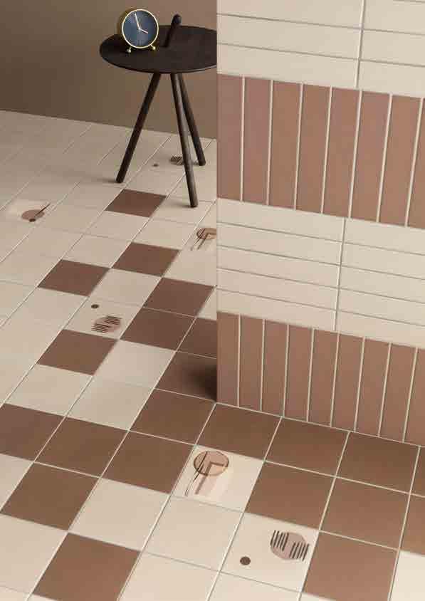 floor Beige/ Terracotta 15x15cm Floor Luce Browns