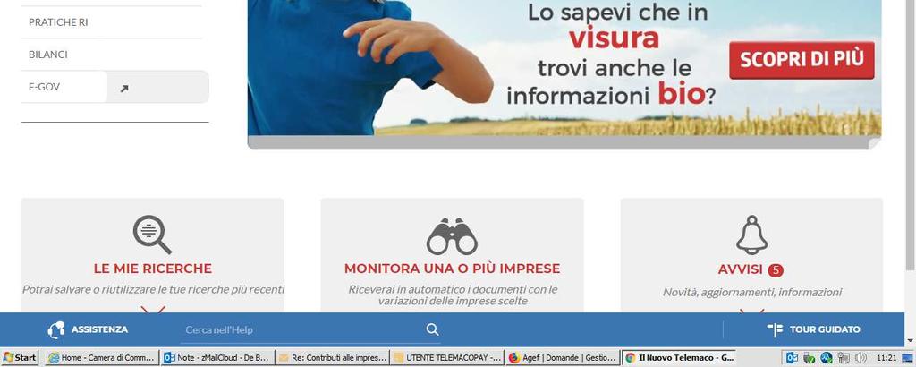 digitalmente i file da allegare alla domanda di contributo/rendicontazione finale avere sul proprio conto Telemaco un importo corrispondente almeno al valore della marca da bollo ( 16,00) Per aderire