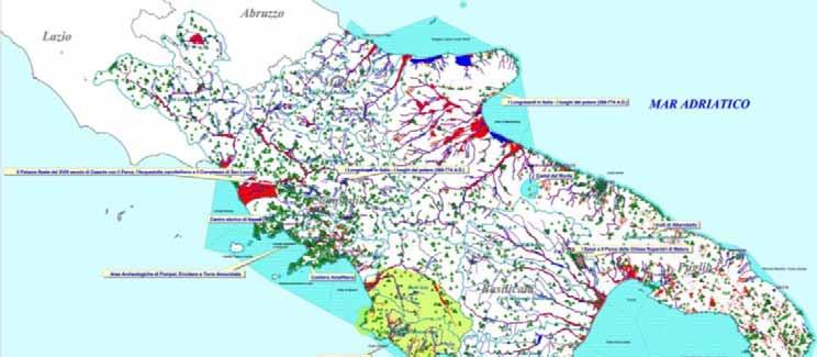 Il sistema dei beni culturali e ambientali (da PGRA 2016) 14.