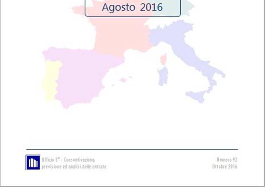 SOMMARIO Premessa 3 Entrate tributarie 3 Imposta sul valore aggiunto 3 Analisi per Paese 4 FRANCIA 4 GERMANIA 4 IRLANDA 5 PORTOGALLO 6 REGNO UNITO 6 SPAGNA 7 Tabelle e grafici riepilogativi 8 FONTI