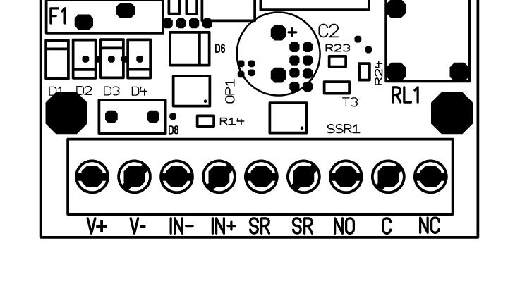 3. Collegamenti elettrici SIGLA DESCRIZIONE COLLEGAMENTO +V Ingresso alimentazione 12Vdc (positivo) Collegare ad un alimentatore da rete con -V Ingresso alimentazione 12Vdc (massa) uscita