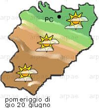 bollettino meteo per la provincia di Piacenza weather forecast for the Piacenza province Temp MAX 32 C 23 C Vento Wind 33km/h 46km/h Temp.