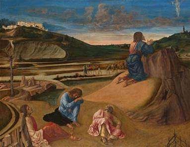 Caratteristiche di Bellini Orazione nell orto (Mantegna) Orazione nell orto (Bellini) Rispetto al Mantegna la sua