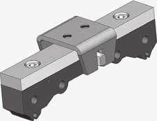 fissaggi per cilindri senza stelo OPL mounting elements for rodless cylinders OPL sostegno articolato clevis mounting alesaggio bore 1 254 25 255 25 J SS TT AR * : n. 2 fori [nr.