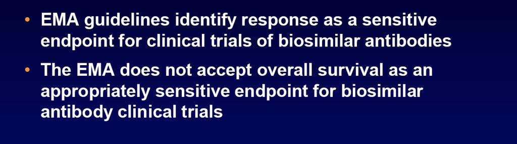 Comparabilità: RCTs con endpoint di R/B M.