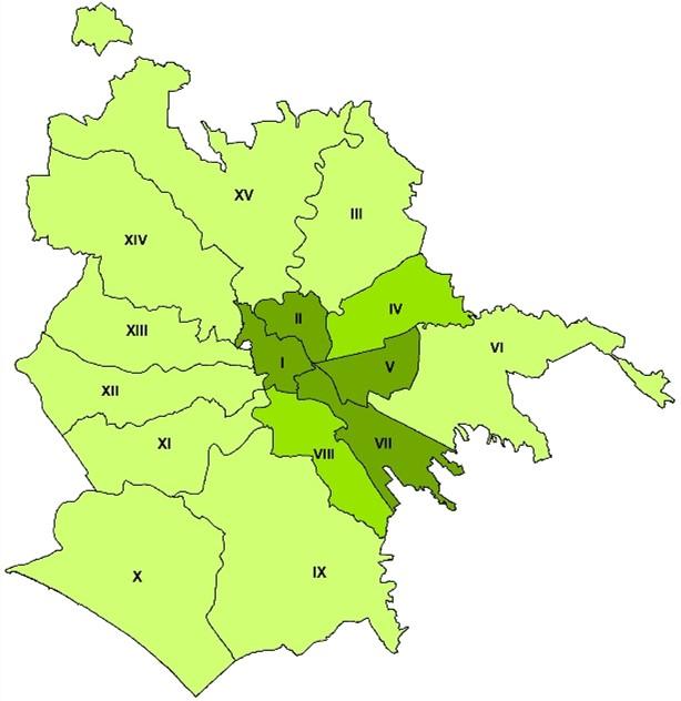 Anno 2017 Densità per zona urbanistica Densità abitativa per municipio I 8.