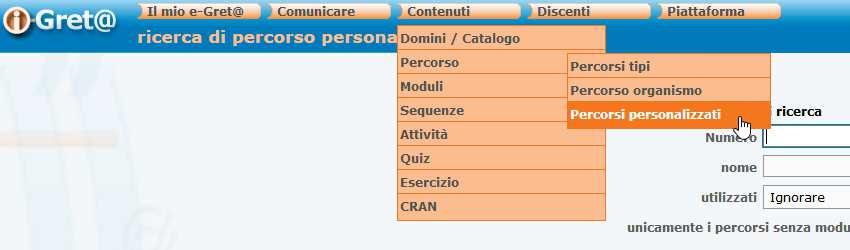 APPENDIX Roadmap uso dei corsi di «Formazione aperta e a distanza» sulla piattaforma e-greta Programma : 1.Accesso alla piattaforma (con un account «formatore») 2.