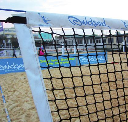 IMPIANTISTICA PALI RETI Impianto beach Tennis/Volley monotubolare in acciaio zincato, da installare su bussole