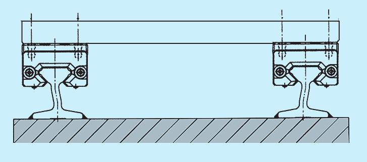sistema di guida lineare che combina l affermato carrello tipo HSR e una rotaia con profilo a I.