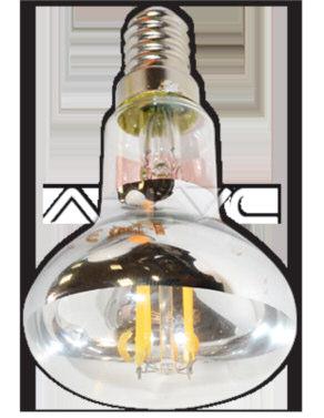 lumen luce calda 97682 Caldo Lampada LED - Amber Glass 6 W