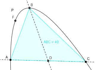 fissiamo ora l attenzione sul triangolo avente come base AC e vertice B (seleziona il triangolo ABC e