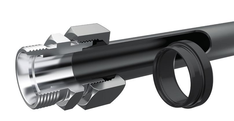 VOSSRing M in combinazione con i raccordi di premontaggio in acciaio o in acciaio ad alte