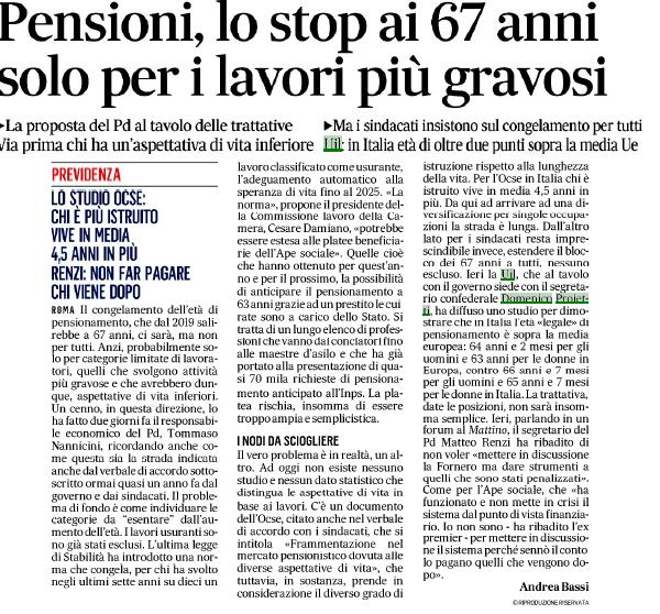 RASSEGNA STAMPA