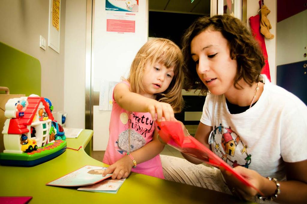 attivita ludica IN PEDIATRIA E AL PRONTO SOCCORSO PEDIATRICO CI OCCUPIA DELLA PARTE SANA DEL