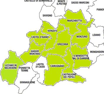 I numeri dell Appennino bolognese Il sistema territoriale: Circa 45.