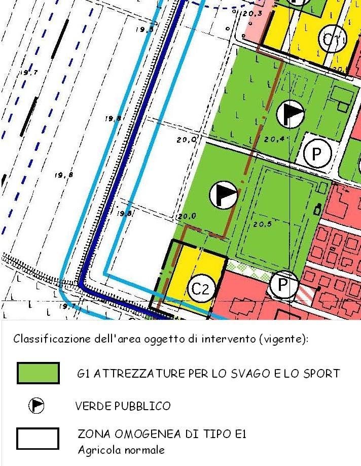 1), ad ovest dell'abitato di Rovereto, acquisita in fase di emergenza per la messa in opera dei Moduli Abitativi Provvisori (MAP),