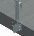 sistema di protezione bordi (correnti corrimano, intermedi e fermapiede) inserendo nelle staffe dei montanti tavole di legno o altri profili metallici in grado