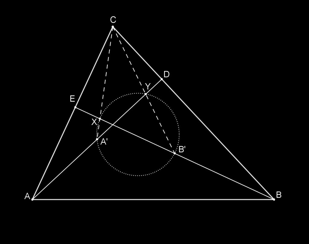 48 1. Geometria piana I triangoli ADC e BCE sono simili per il primo criterio di similitudine (teorema 1.4.3): hanno infatti ambedue un angolo retto (si ricordi che AD e BE sono altezze), e l angolo ÂCB in comune.