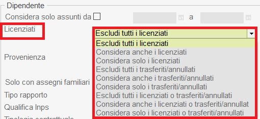 dipendenti che hanno indicato una propria email (poiché potrebbero essere inclusi in elaborazioni differenti).