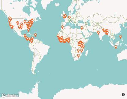 YouthMappers Una rete di ~4000 studenti, di 113 università in 35 paesi Fondata nel 2014 da 3