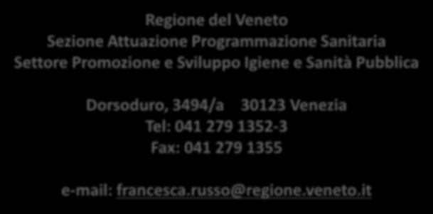 Programmazione Sanitaria Settore