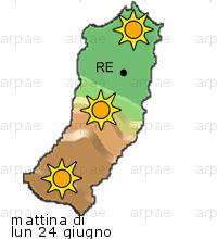 bollettino meteo per la provincia di Reggio-Emilia weather forecast for the Reggio-Emilia province Temp MAX 33 C 27 C Vento Wind 22km/h 27km/h Temp.