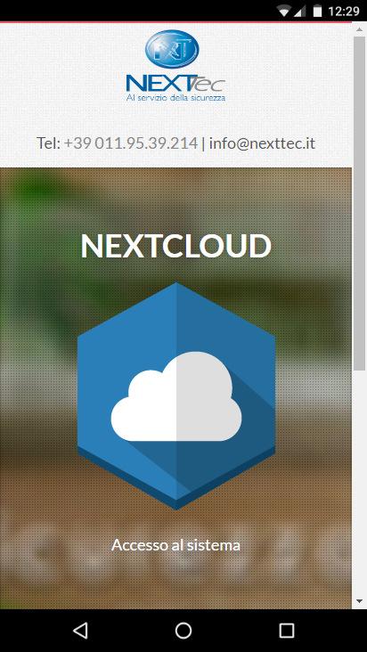Nessuna applicazione da installare, visita semplicemente cloud.nexttec.it E possibile inoltre lanciare la web application da dispositivo mobile come fosse una vera App nativa.