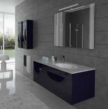 74,5 370 Lampada Ball 130 TOT COMPOSIZIONE 3.060 Base lavabo 1 cassettone L. 99 H. 45 P. 50 950 Top Legno Appoggio Sp. 4 cm. ROVERE L. 99,4 P.