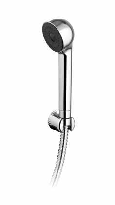 Miscelatore monocomando per vasca con deviatore, supporto doccia orientabile, flessibile 1,5 m e doccetta.
