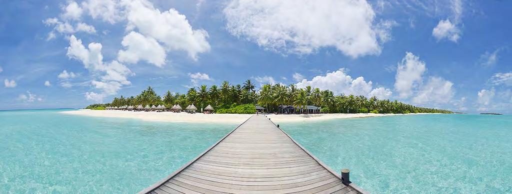 Sun Island Resort & Spa 4*Sup Atollo di Ari Sud Trasferimento con volo interno e barca veloce di circa 30 minuti totali Mezza Pensione 7, 14, 21 e 28 Febbraio da 1.686 6 e 13 Marzo da 1.