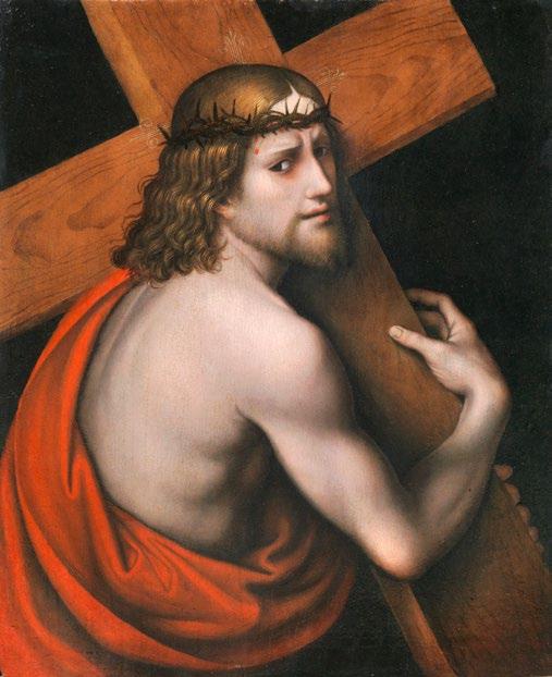 Giovanni Pietro Rizzoli detto known as Giampietrino Cristo portacroce Olio