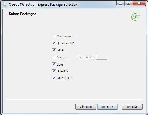 Installazione semplificata con l eseguibile di QGIS (Standalone Installer) 5 Installazione con l installer OSGeo4W udig GDAL OpenEV