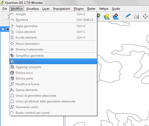 È il caso anzitutto di precisare che in QGIS, al fine di evitare modifiche involontarie, i dati sono caricati in modalità di sola lettura.