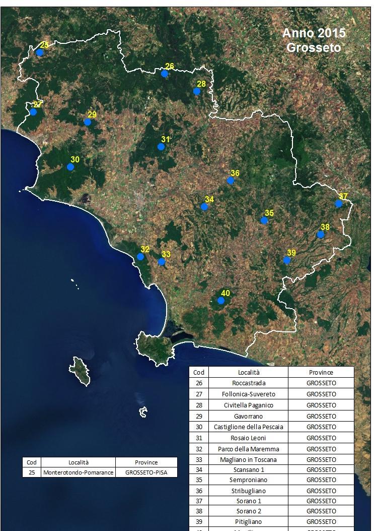 LA SITUAZIONE IN PROVINCIA DI GROSSETO 30% degli individui geneticamente identificati come ibridi (Ibriwolf) TYPE 5 13 ibridi catturati