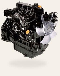 i elevate MOTORE Il mini escavatore ViO12 è dotato di un motore diesel Yanmar 3TNV70 in grado di offrire una potenza di 9,2 kw con una