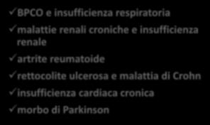 PIANO NAZIONALE DELLA CRONICITA BPCO e insufficienza respiratoria malattie renali croniche e insufficienza renale artrite reumatoide rettocolite ulcerosa e malattia di Crohn insufficienza cardiaca