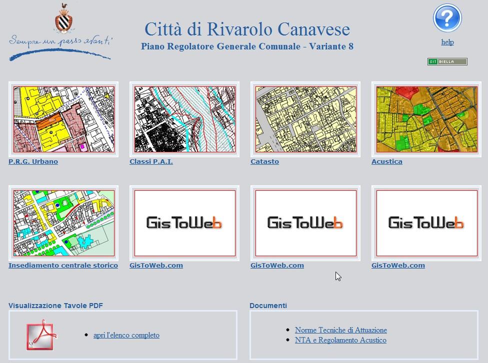 S.I.T.. Servizi informatici territoriali via Milano 94 Biella 015 33933 www.sitbiella.it Info @sitbiella.it GUIDA ALL'USO DEL SISTEMA G.I.S. IN AMBIENTE INTERNET La home page del servizio di pubblicazione.