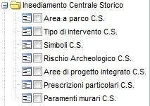 I livelli di Piano Regolatore. I livelli di Piano regolatore sono stati definiti considerando le tavole in Scala 1:2000 dello strumento urbanistico.